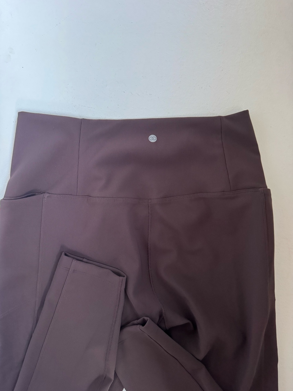 CALIA Essential High Rise Ribbed Leggings  Pockets large - Picture 6 of 6